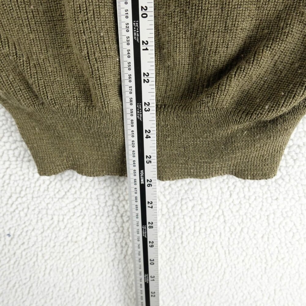 Vintage Comando Sweater Mens Small Olive Green Germany Elbow Matches Knit Army - Picture 7 of 9